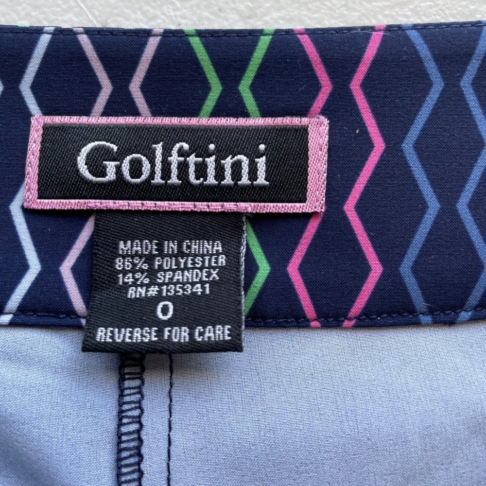 Golftini Performance Golf Skort Size 0 Blue Athletic Preppy Tennis - Picture 7 of 9